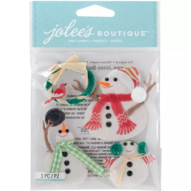 Jolee's Boutique Dimensional Sticker - Snowmen