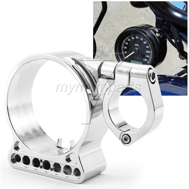 SIDE MOUNT SPEEDOMETER Relocation Chrome Bracket for Harley XL833