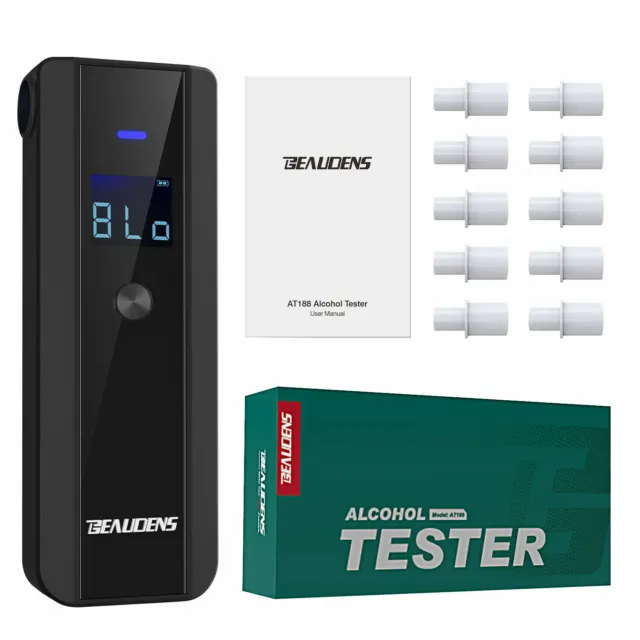 Digital LCD Police Breathalyzer Breath Test Alcohol Tester Analyzer Detector UK