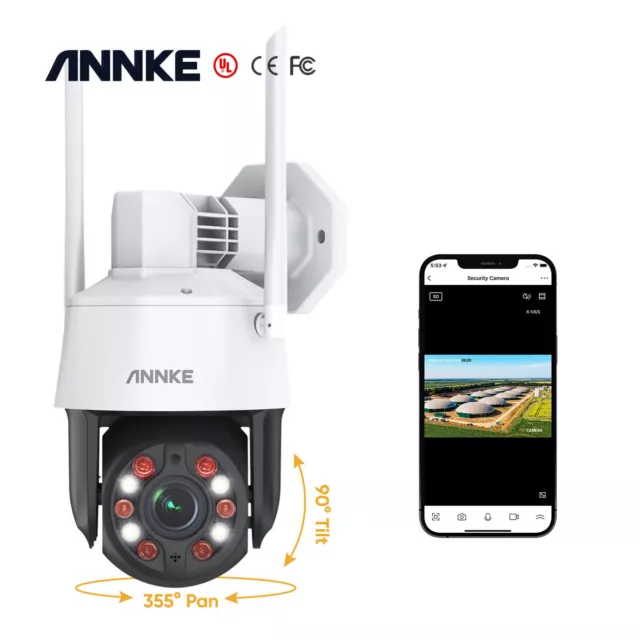 ANNKE 5MP WLAN PTZ AI Cámara de Vigilancia 20X Zoom Óptico Almacenamiento en la Nube Exterior