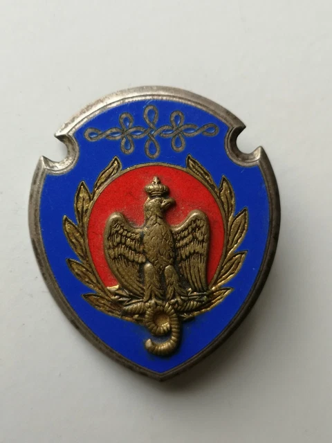11° Cuir 1990s Régiment de Cuirassiers Cavalerie insigne Badge ORIGINAL