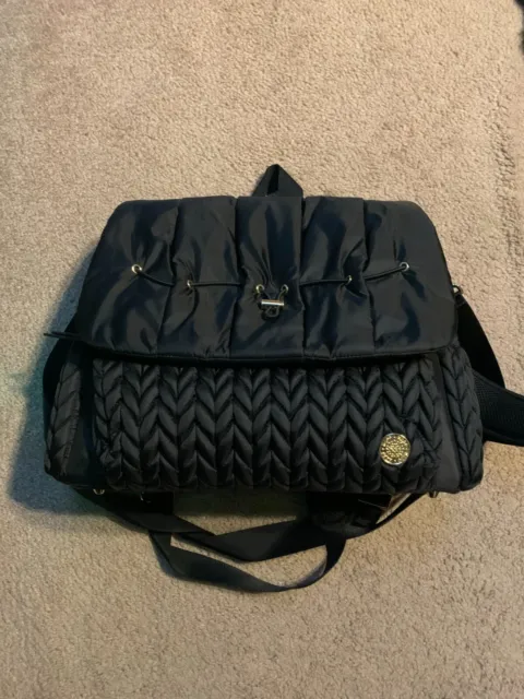HAPP Brand Levy Backpack Black Baby Diaper Bag, PRISTINE. SHIPS IMMEDIATELY!!!