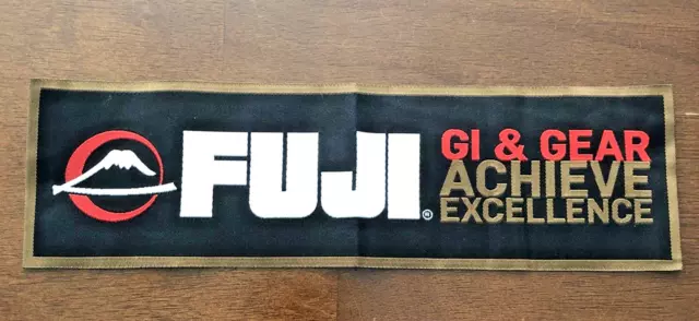Official Fuji Gear and Gi Patch Sew On Jiu Jitsu BJJ Martial Arts 10.5" x 3"