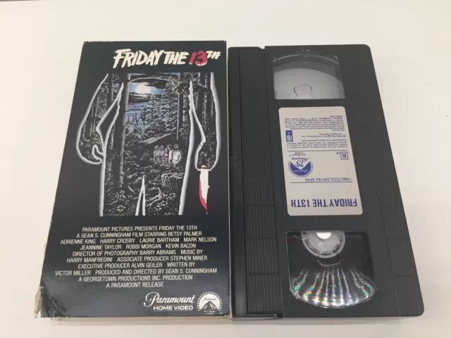 FRIDAY THE TH Horror Movie VHS Paramount Home Video Slasher Jason Voorhees PicClick
