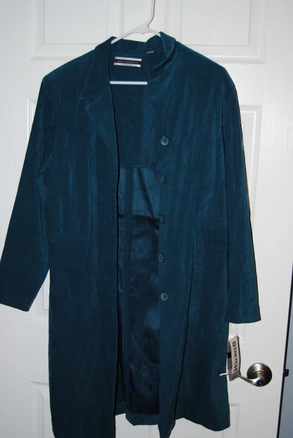 NWT Vintage Amanda Smith Dresses Size 10 Stretch Green Coat Jacket - MSRP $100