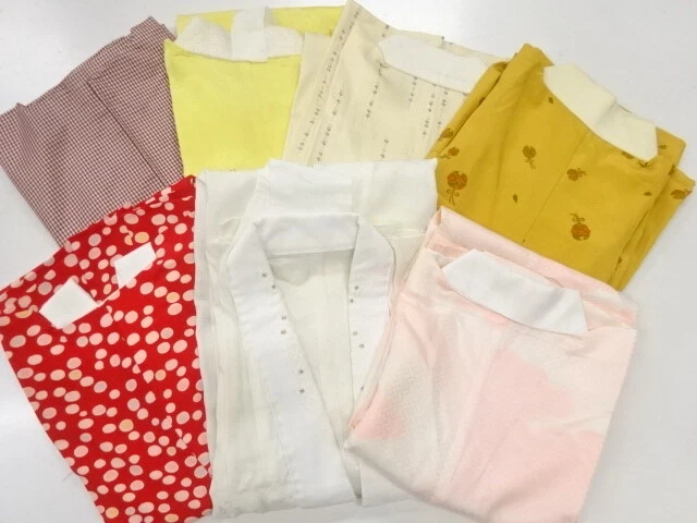 45425# Japanese Kimono / Antique Juban / Set Of 7