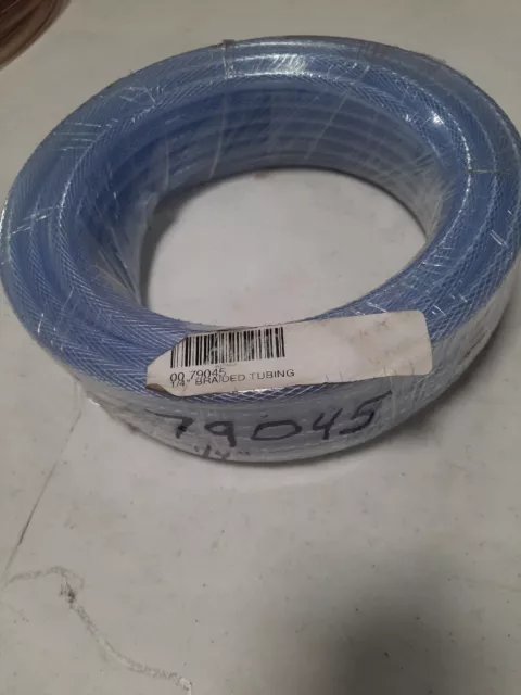 1/4" x 50' HEAVY DUTY BRAIDED CLEAR VINYL TUBING - 79045 - BR2