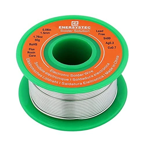 1.5mm Electronic Solder Wire Lead Free Rosin Flux Core Diameter 0.06in Large