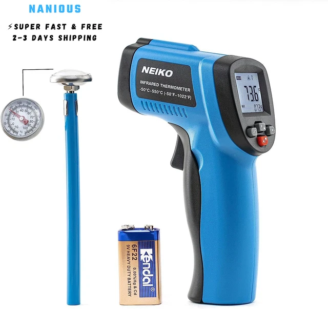 NEIKO 52911A Digital Infrared Thermometer, Non Contact Temperature Gun,...