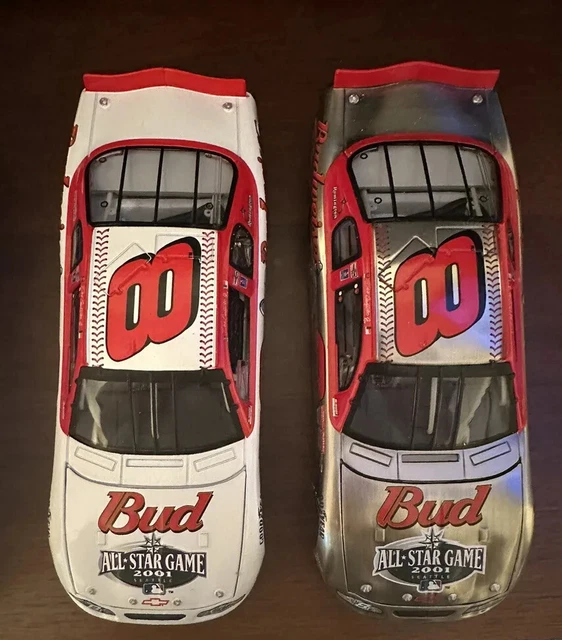 Dale Earnhardt Jr. 2 Car Set 1:24 2001 MLB All Star Cars Brookfield Collectors