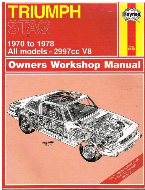 TRIUMPH STAG MK1 Mk2 Manual / Auto (1970-78) Owners Workshop Manual £29 ...