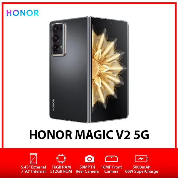 Honor Magic 5 Pro 5G 12/512GB GLOBAL VERSION 6.81 OLED Snapdragon8Gen2 By  FedEx 