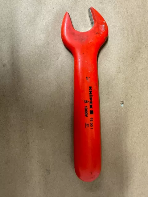Knipex S 98 00 1",  Open End Wrench-1000V Insulated 1"