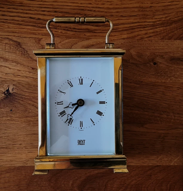 Antike Englische Reise Uhr ,Offiziersuhr, um 1900,Messinggehäuse