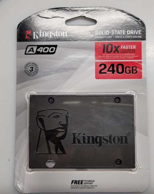 KINGSTON A400 SSD 240GB SATA 3 2.5” Internal Solid State Drive Notebook