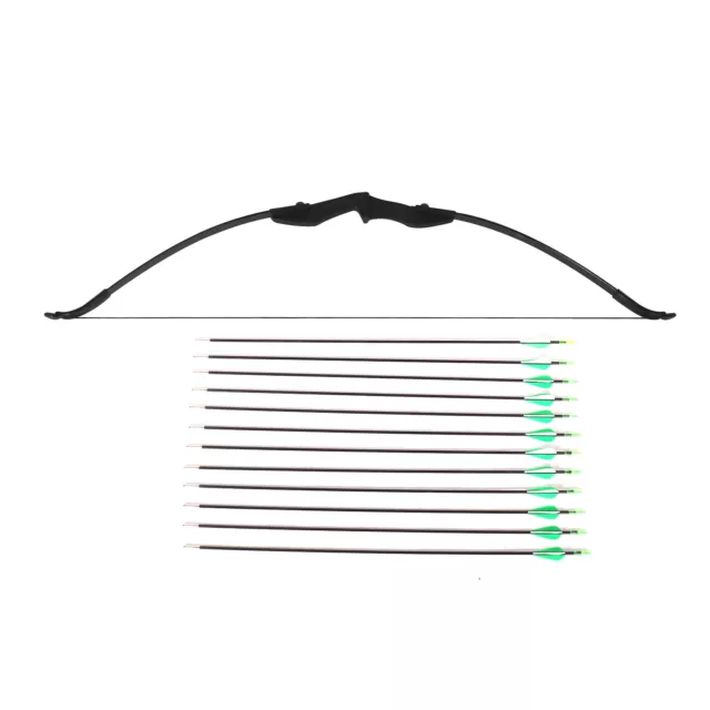 40LBS Archery Recurve bow Longbow archery Arrow recurve riser hunting bow set UK 2