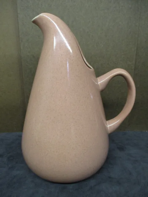 Russel Wright Mid-Century Modern MCM Oneida Coral Pink 11” Pitcher With 1 Chip