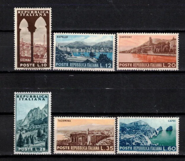 s47172 ITALIA 1953 MNH**  Turistica 6v