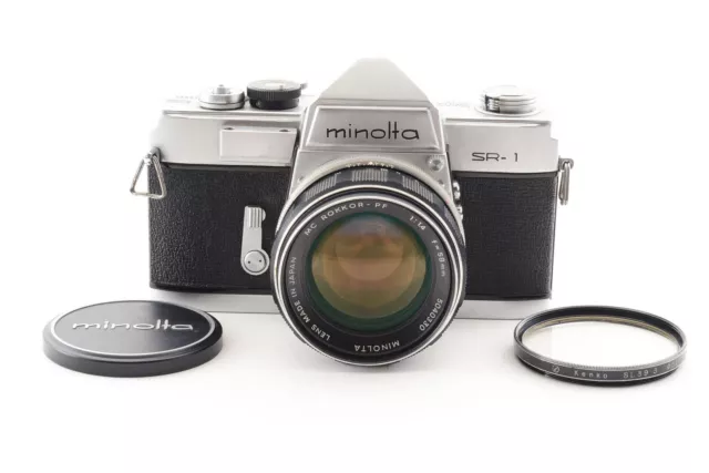 [Cerca de MINT] Cuerpo de cámara de película SLR Minolta SR-1 de 35 mm +...