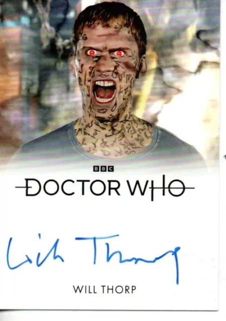 Doctor Who Series 1 - 4 FULL BLEED Auto Card Will Thorp "Toby Zed"