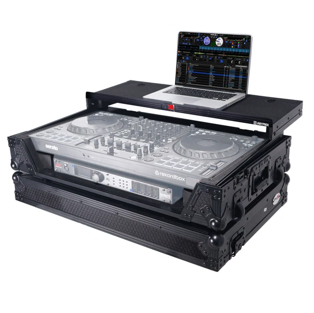 Prox ATA Road Case w/Shelf - Wheels -BLACK  for Pioneer DDJ-FLX10 DJ Controller