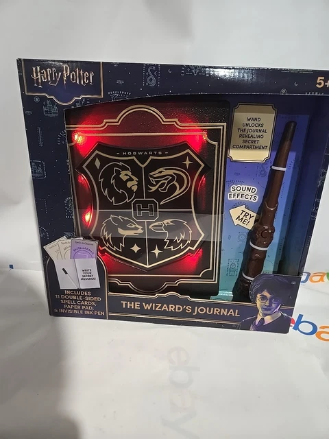 Wizard Journal Ringed HARRY POTTER THE Wizards Journal Unlocks W/ Wand Lights & Sounds Secret ...