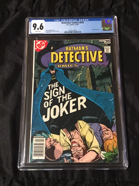 DC Comics 1978 Detective Comics #476 CGC 9.6 NM+ w/ White Pages Batman vs Joker