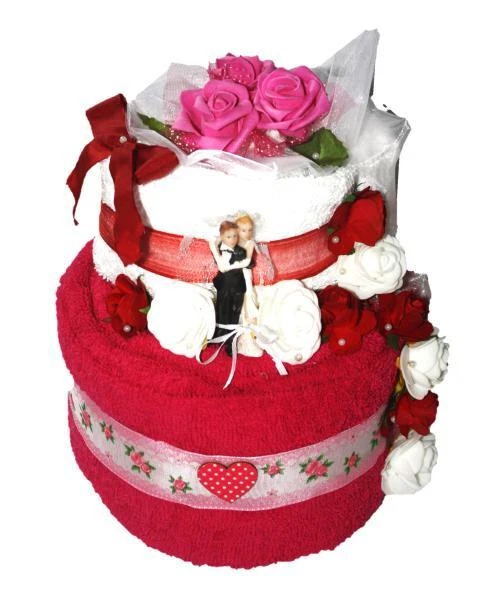 Torta asciugamani - cesto regalo - asciugamano regalo matrimonio