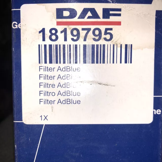 GENUINE DAF ADBLUE UREA FILTER Part No 1819795