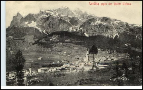 CORTINA Dolomiti Monte Fofane Italien Italia AK ~1910