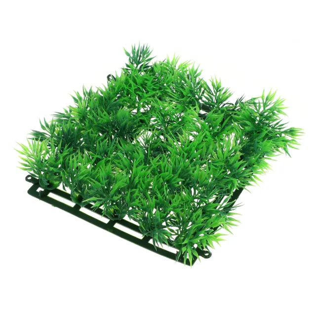 1 Pcs Aquarium Artificial Plastic Grass Lawn for Fish Tank Decor 6.3x5.91 Inch