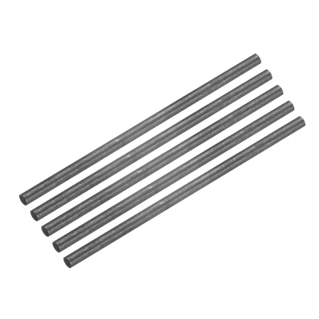 Graphite Rod Graphite Stirring Rod Stick Rod 100x4mm Black, Pack of 5