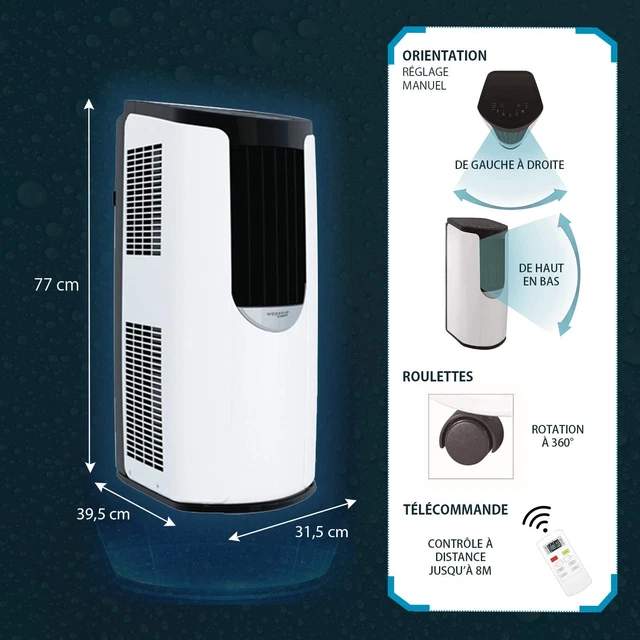 Woozoo ® by Ohyama, Climatiseur portable, ventilateur et déshumidificateur... 5