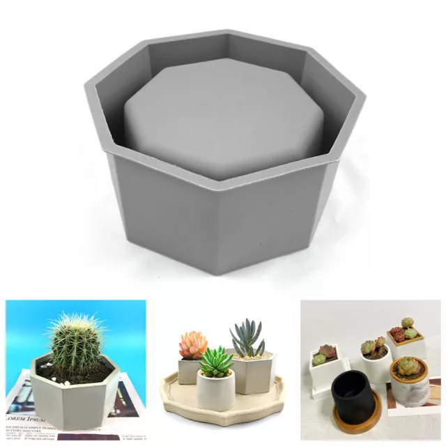 Silicone Mold For Flower Pot Concrete Cement Mould Plant Pot Holder Making Mold