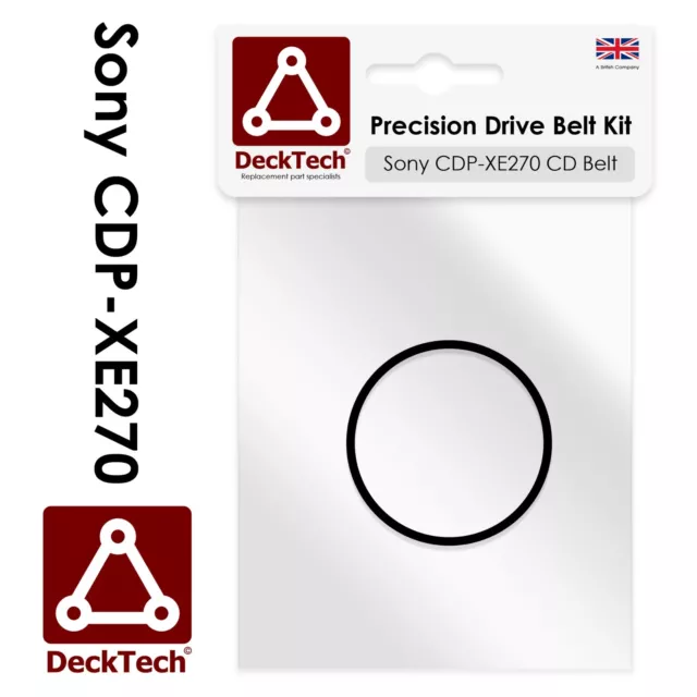 DeckTech® Replacement CD Loading Belt for Sony CDP-XE270 CDPXE270 CDP XE270