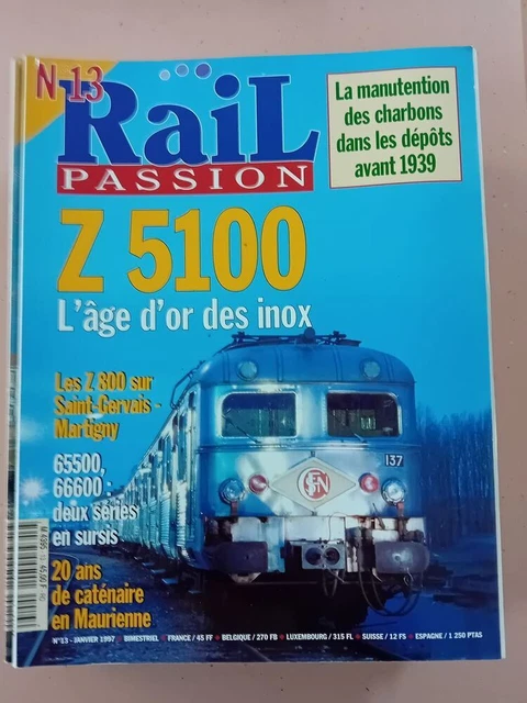 Revue Rail Passion N°27 - Métro Tunis, Paris-Strasbourg, Marseille, 141 P Oslo - Occasion