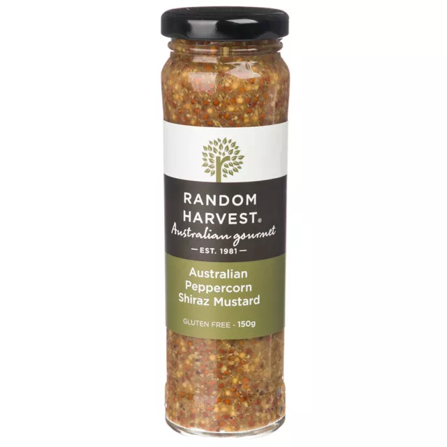 NEW Random Harvest Australian Peppercorn Shiraz Mustard 150g