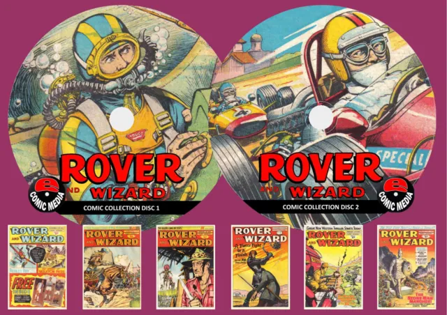 Rover & Wizard Comics On Two PC DVD Rom’s (CBR Format)