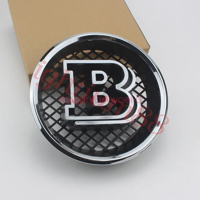 RED/BLACK Brabus B Grille Badge Emblem Fit 1985-2014 W463 G63 G65 G500 G550