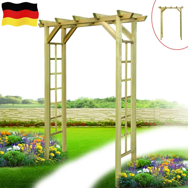 Pergola Garten 3x3m - Freistehend Aus Imprägniertem Kiefernholz Klasse 4, Einfache Montage