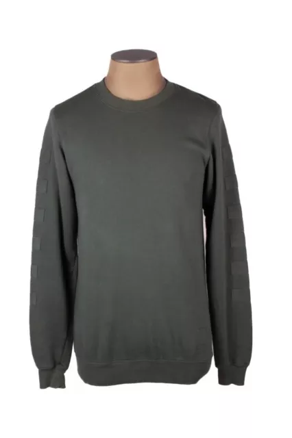 Rick Owens Drkshdw Green Cotton Crewneck Sweatshirt Size S