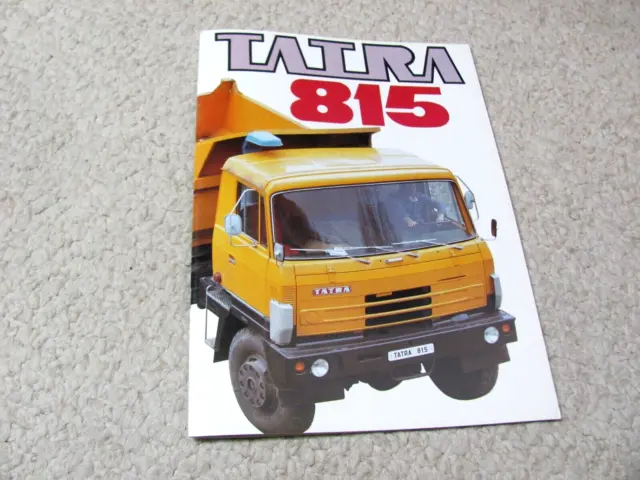 1980's TATRA 815 (CSSR) SALES BROCHURE !!