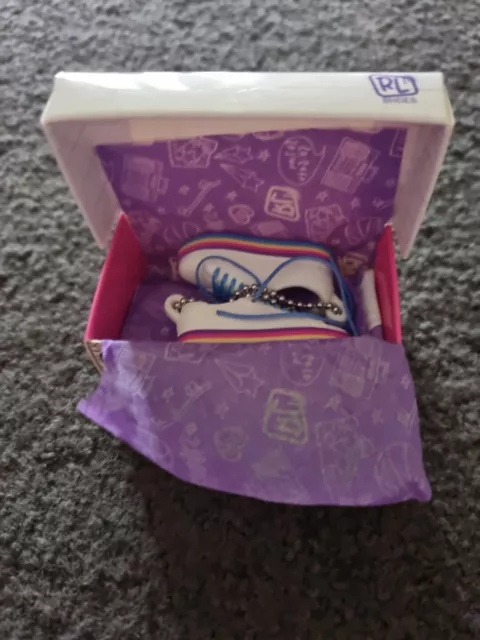 As New Shopkins RL Real Littles Shoes Stripe-It-Up Platform Unused Complete