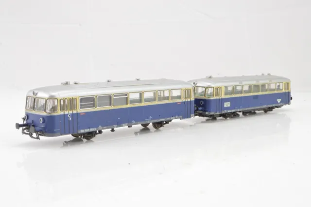 Roco HO Gauge - DB VT798 Twin Diesel Railcars, Blue/Cream - Boxed