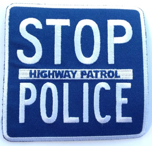 Stop Police Patch, Law Enforcement, Highway Patrol, 1 x Item