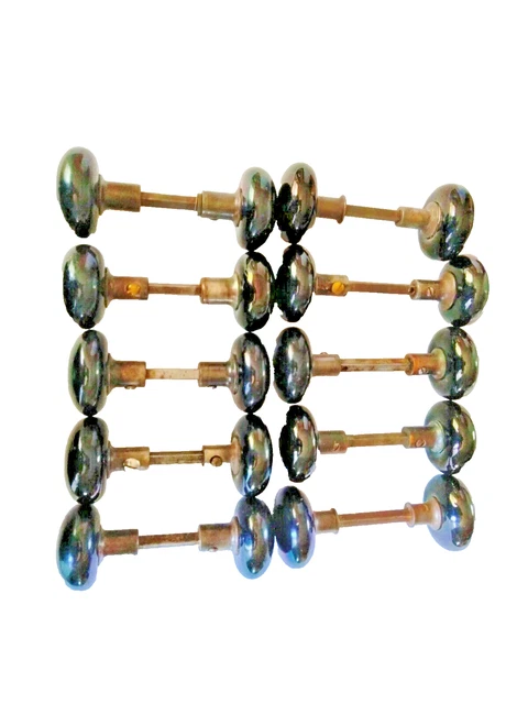 10 Pairs of Black Vintage Door Knobs