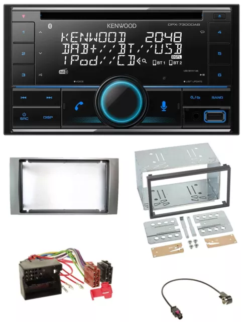 Kenwood CD 2DIN DAB USB MP3 Bluetooth Autoradio für Ford Fiesta Focus 2004-2008