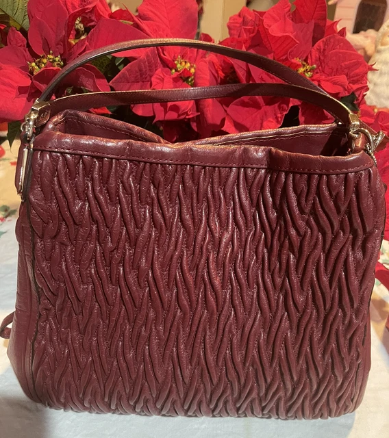 Coach | Bags | Coach Burgundy Oxblood Pvc Reversible City Tote F3669  Leopard Envelope Wallet | Poshmark