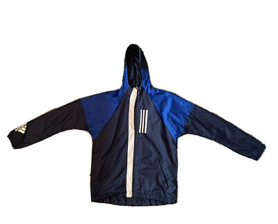 Adidas Blue Jacket 13-14 Years, Junior Adidas Jacket 13-14, Adidas Raincoat
