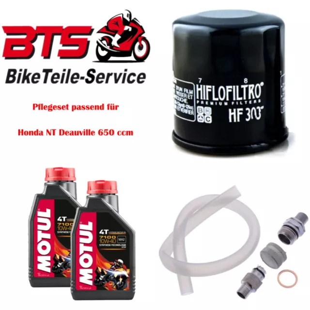 Pflegeset 2L Öl, Filter, Ablassschraube passend für Honda NT Deauville 650 cc 27